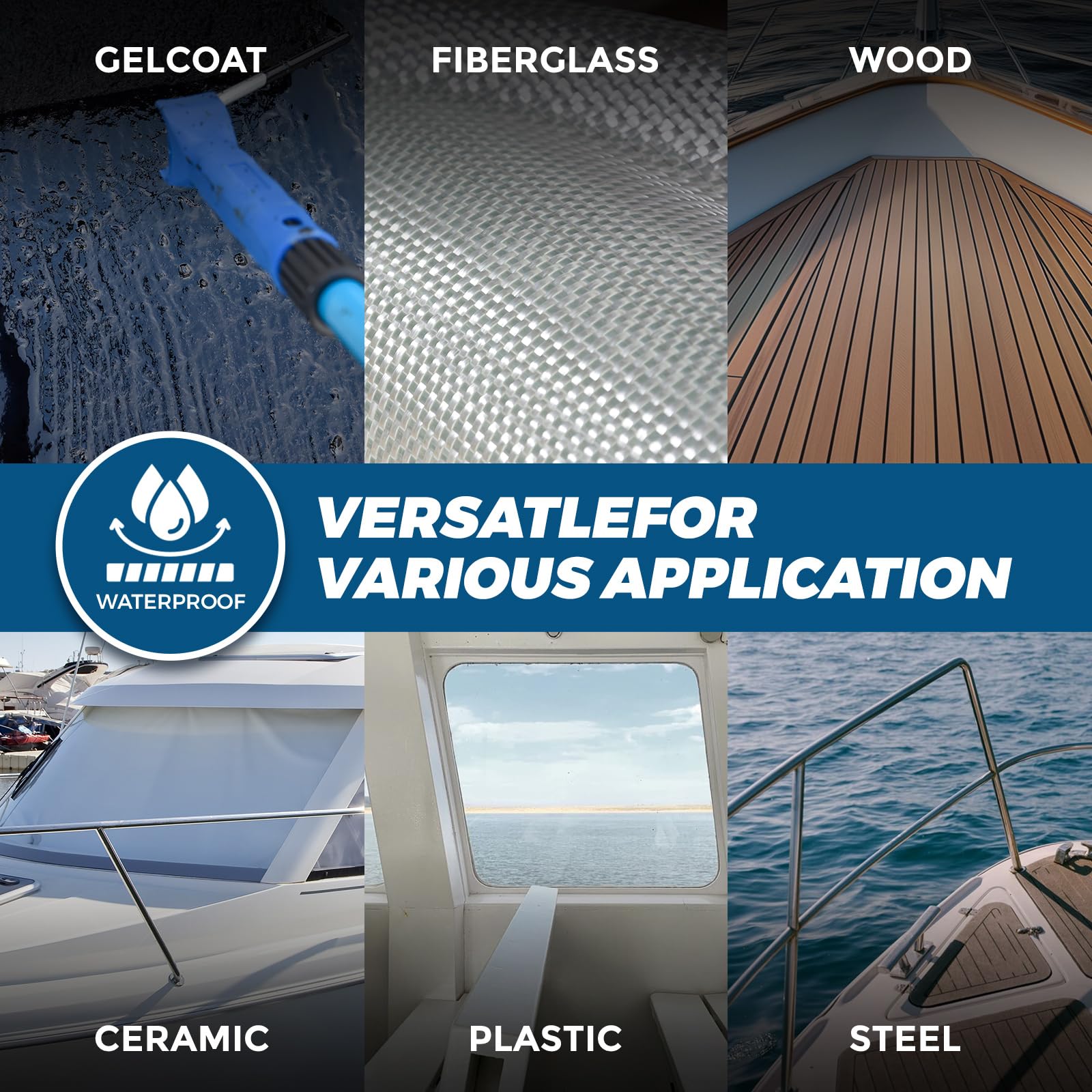 waterproof sealant for decks and hull fittings