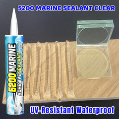 Glass-like transparency sealant applied to glass surface