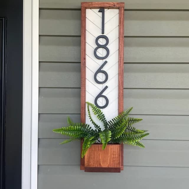 UV weatherproof acrylic numbers height about 4 inches