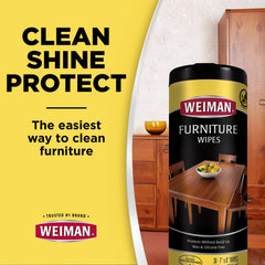 UVX-15 protection noted on Weiman wood wipes packaging