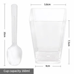 Uxaoxao dessert cups dimensions height 2.95 inches top diameter 2.28 inches