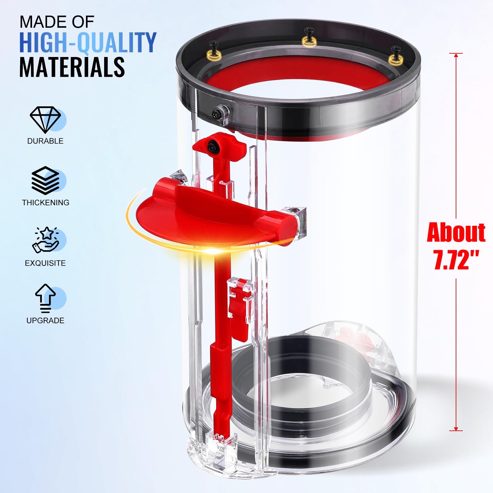 V11 V15 bin replacement compatible with screw in and click in batteries