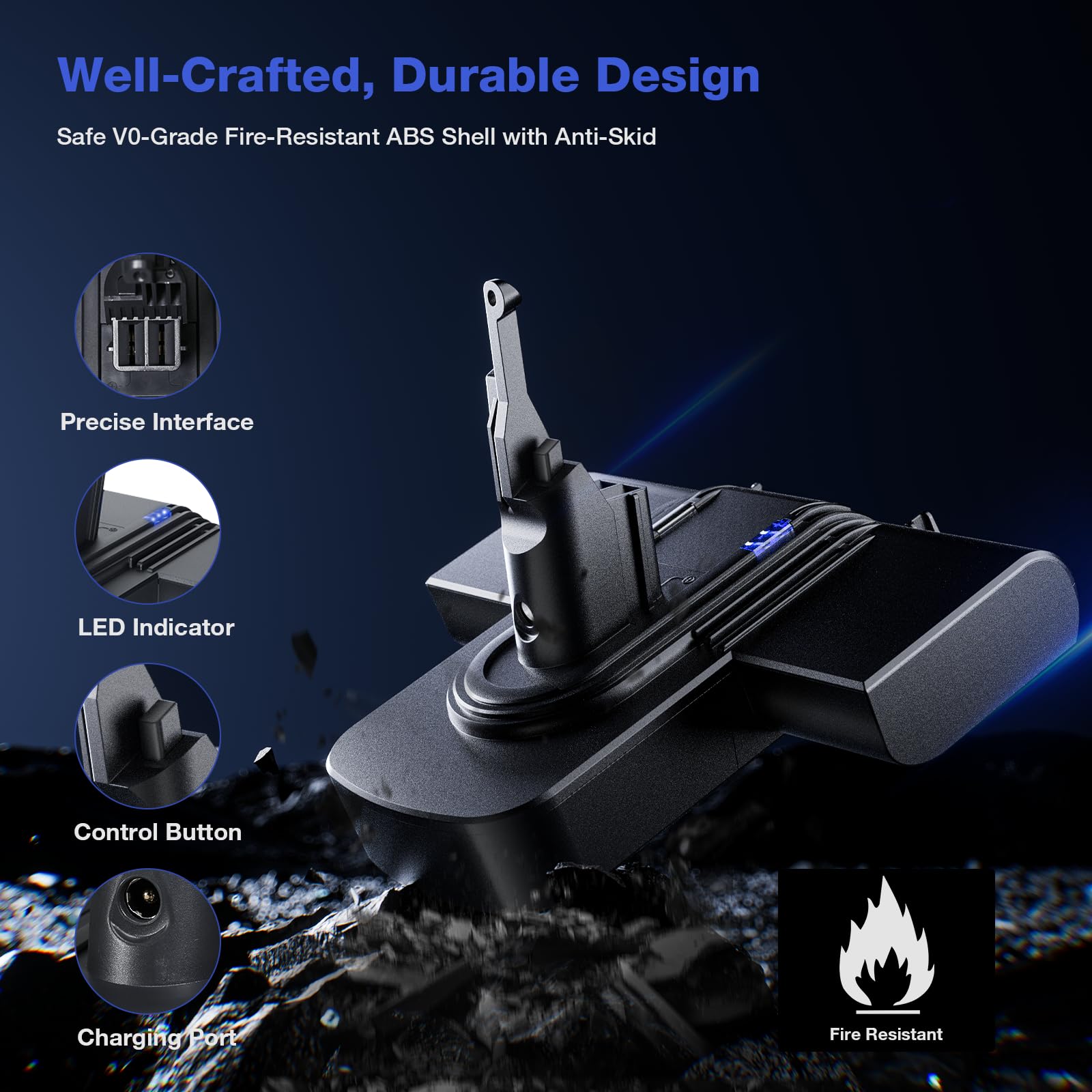 sv10 carbon fiber vacuum battery replacement