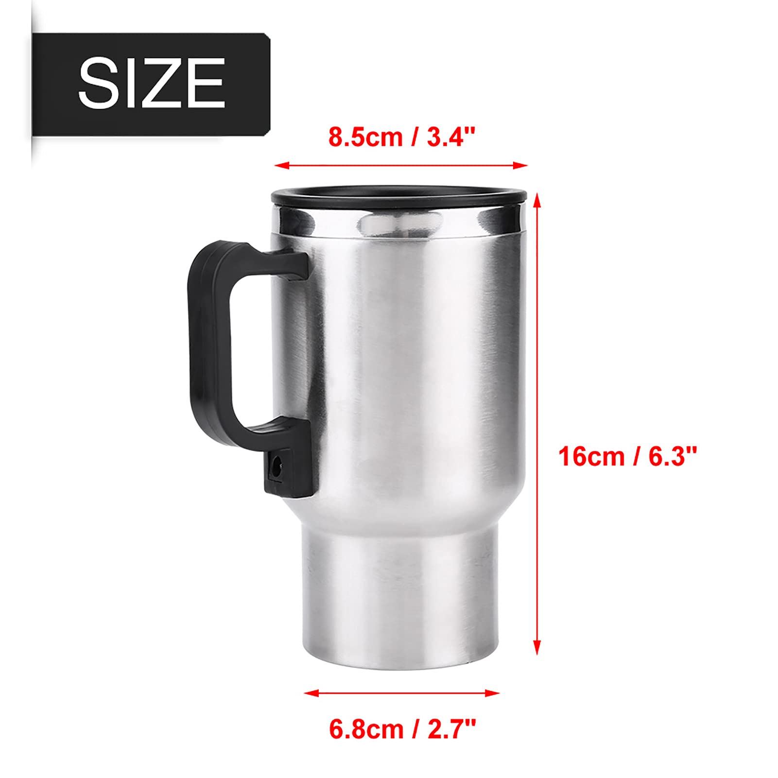 Plastic handle for easy carrying and spill prevention