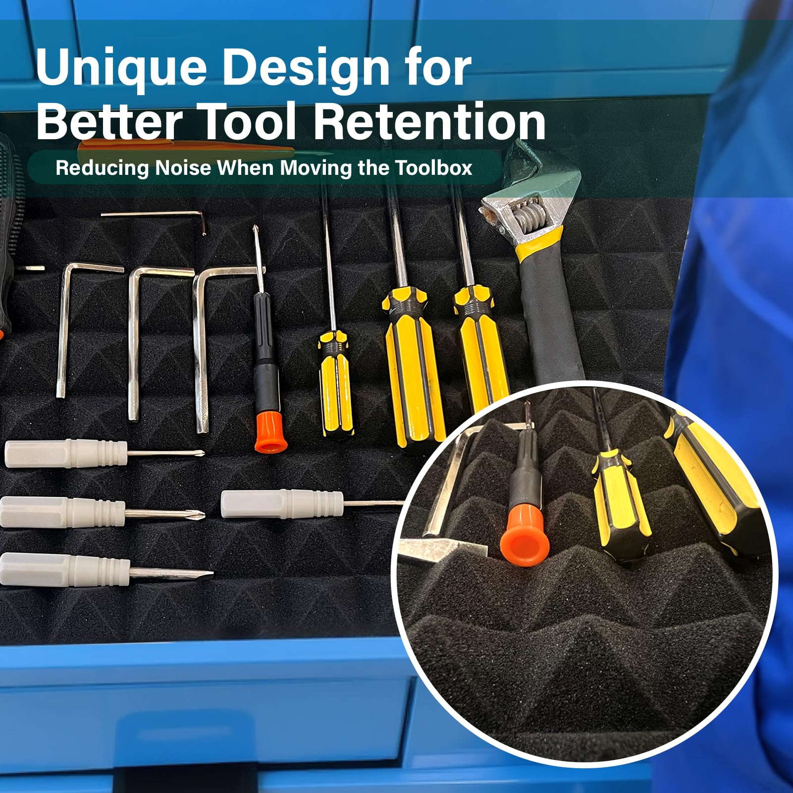 thick foam organizer liner for tool boxes