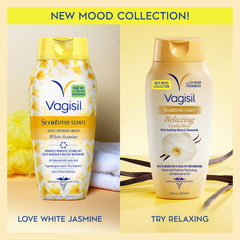 Vagisil feminine wash white jasmine 12 oz bottle