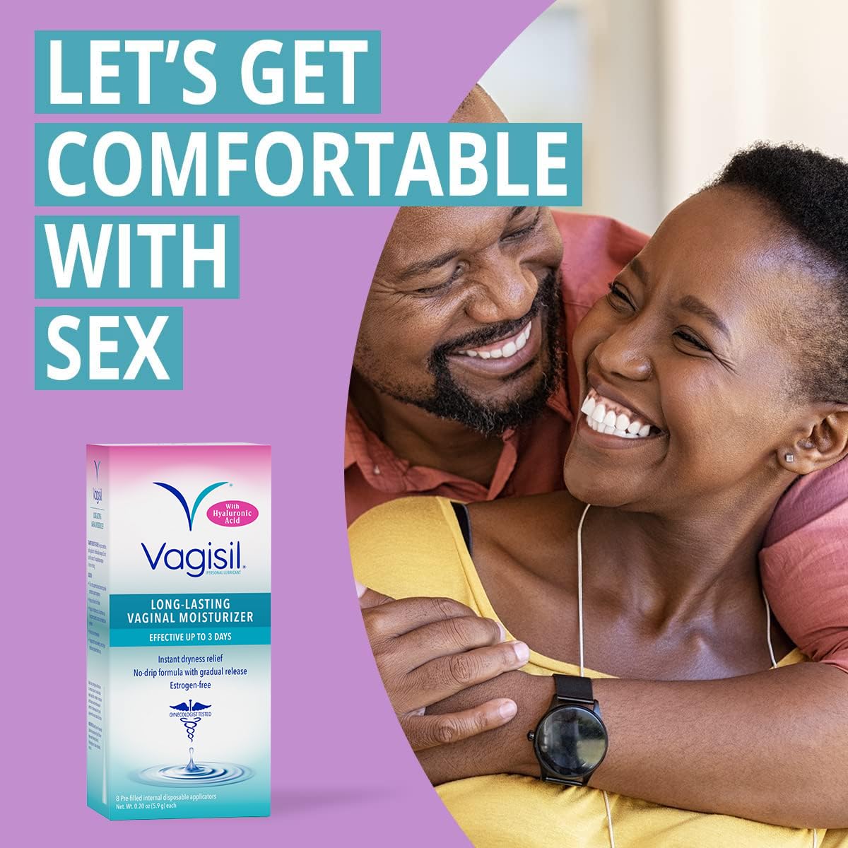 VAGISIL Prohydrate Internal Vaginal Moisturizer Lubricant 8 Count pre-filled applicators