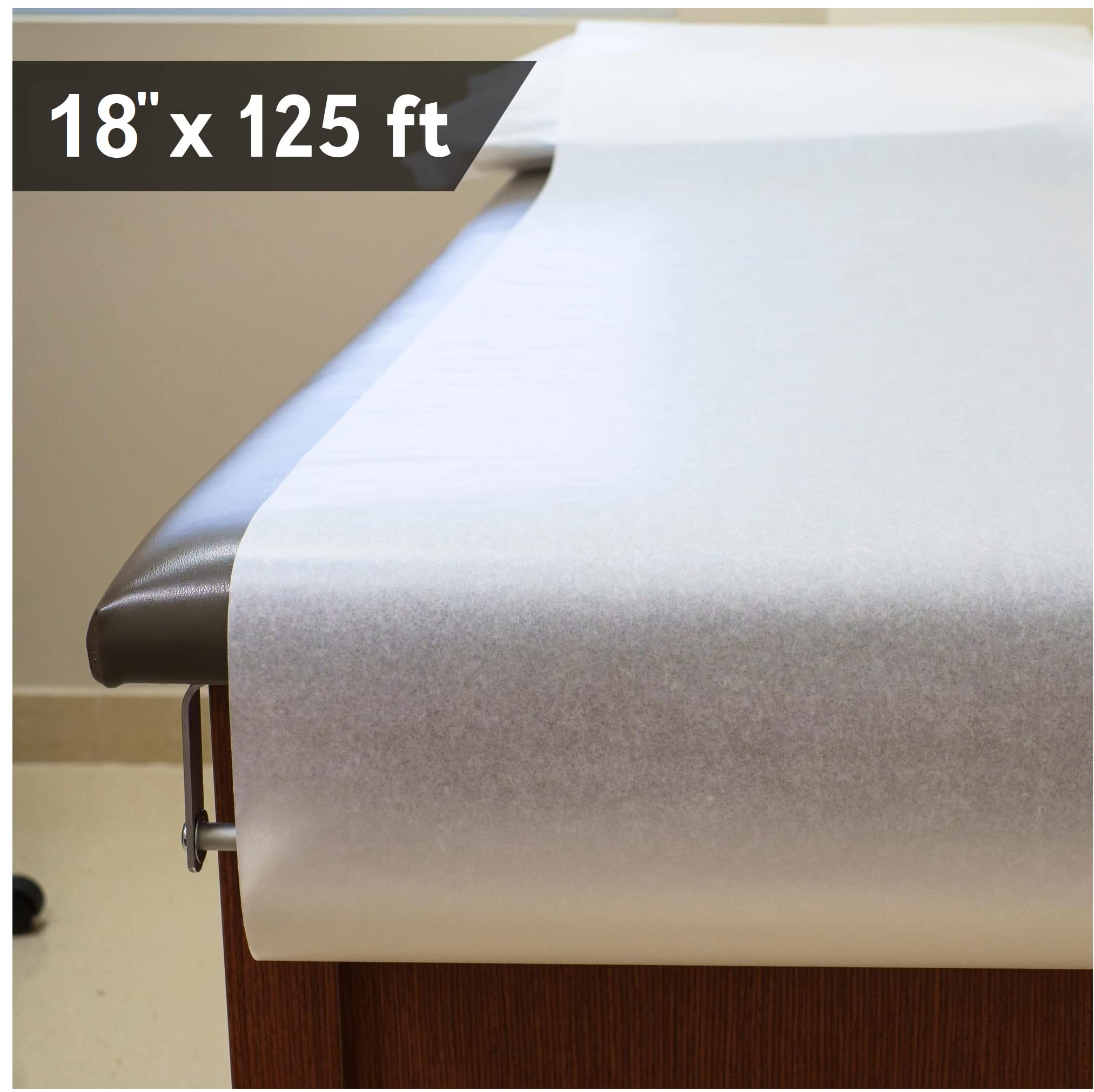 18 inch wide protective paper roll for medical tables
