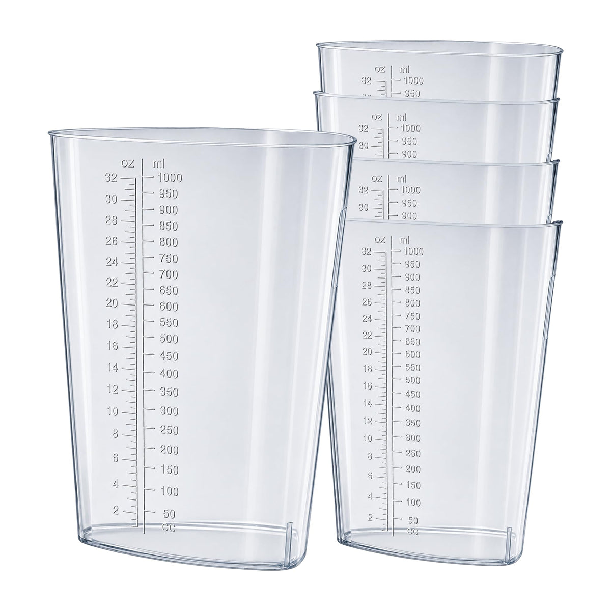 Vakly 32 oz graduated triangular container for measurement