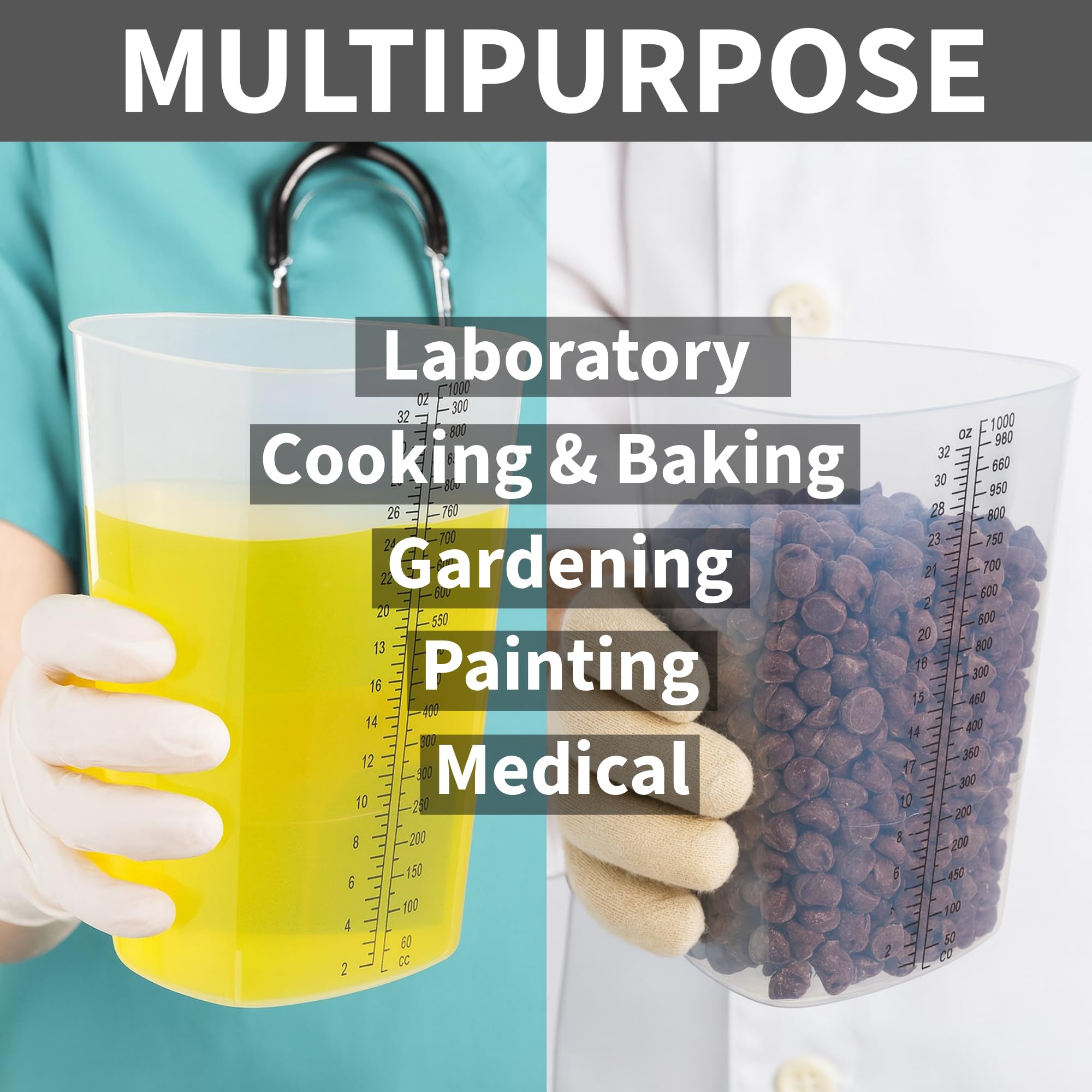 32 oz measuring cup with 1000 cc labeling