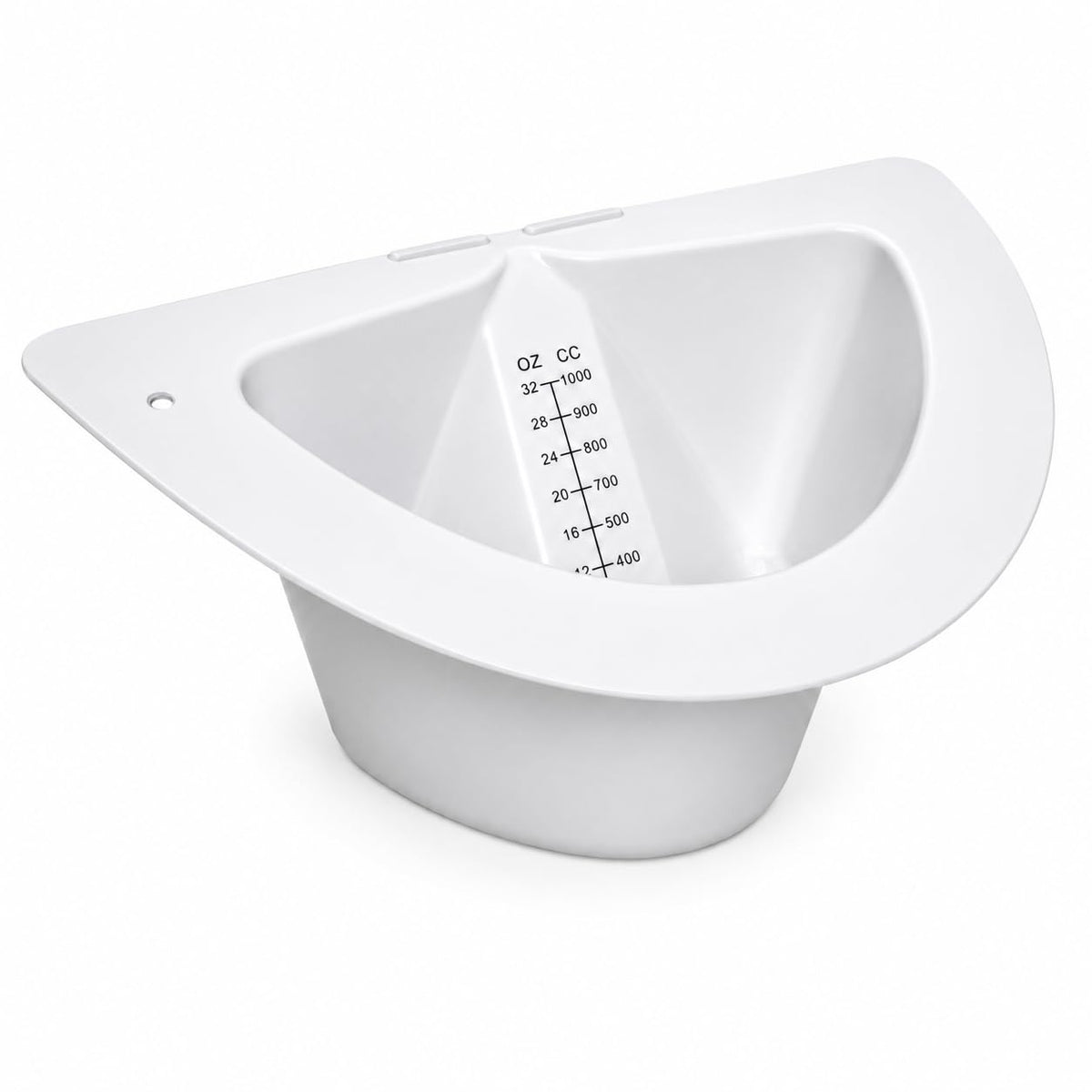 Vakly Specimen Collector Pan placed over a toilet for urine collection