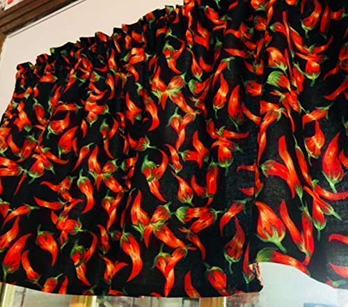 Valance with standard rod pocket design for hanging