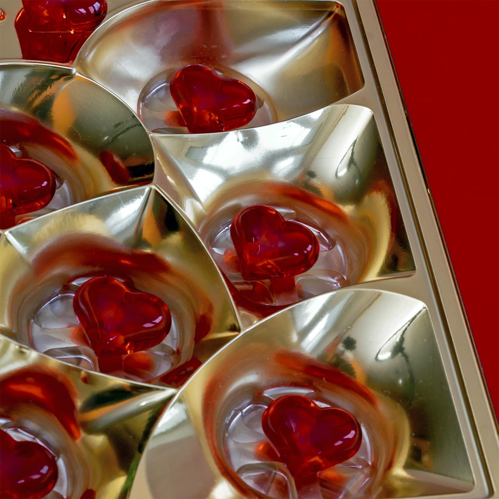 Heart shaped gems for candle arrangements and gift tables