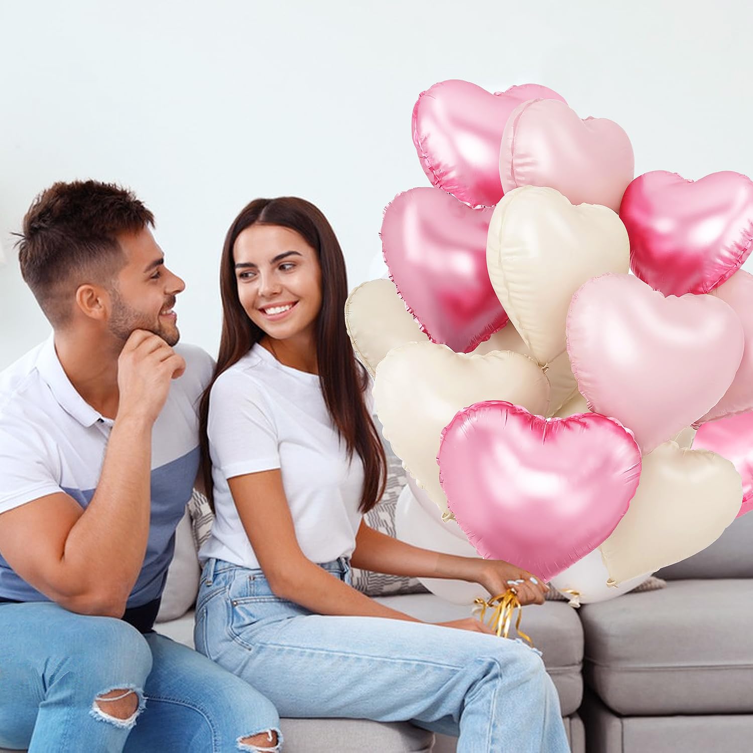 Valentines Day wedding bridal shower decor balloons