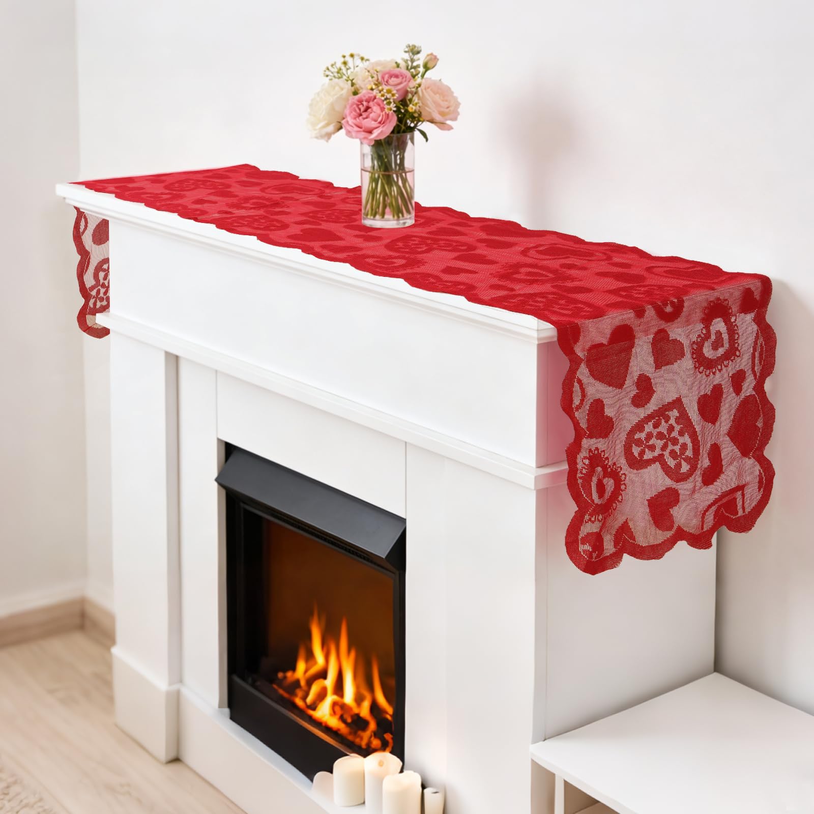 Placemats sized 18 x 12 inches for Valentines Day decor