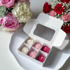 Size 1,4x1.4 inch rose shaped candle