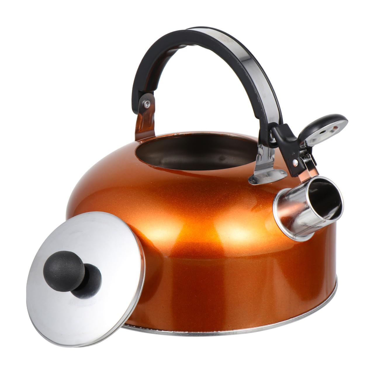 Non-drip spout tea kettle for safe pouring