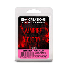 Vampire Blood soy wax melts in 6 cube clamshell