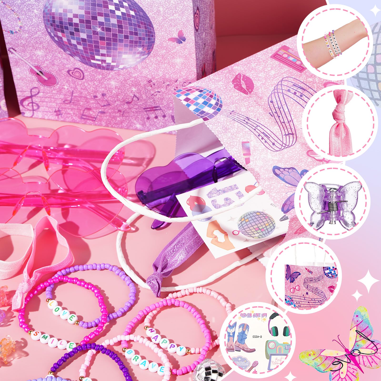 Butterfly hair clips from Vanblue party favors