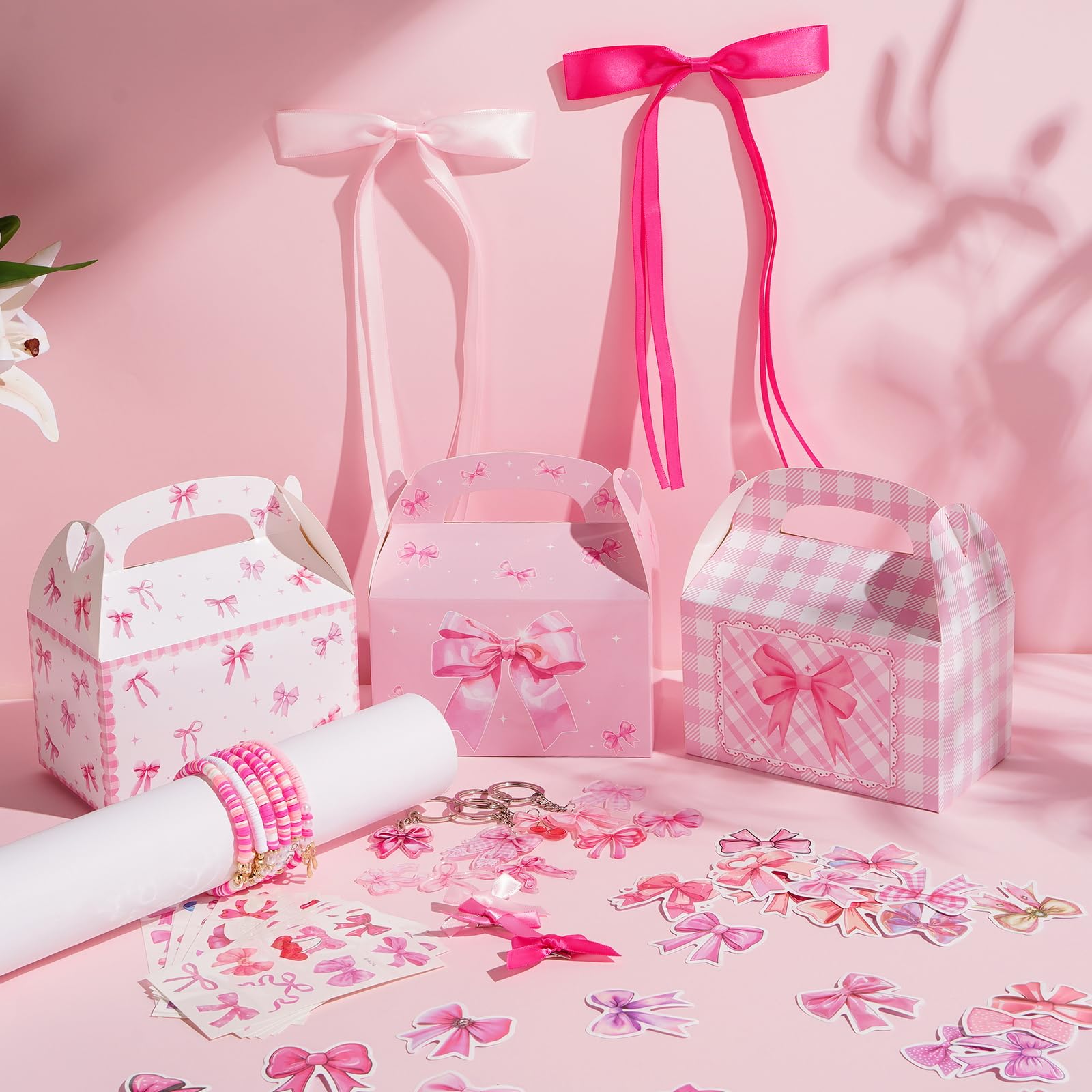 Pink bow hairclips 12 pcs from Vanblue set