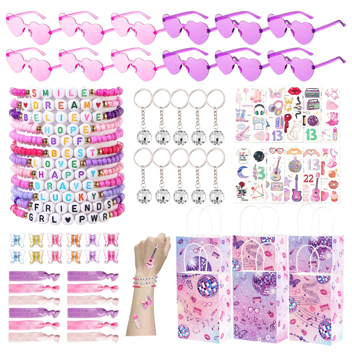Vanblue 84-pc friendship party favors collage