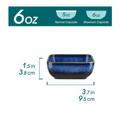 Square 3.7 inch dipping bowls by vancasso Stern stackable design