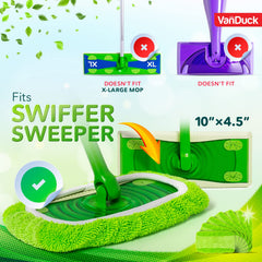VanDuck 4-pack washable microfiber mop pads