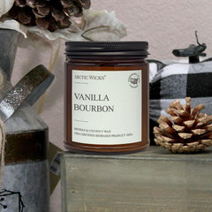 vanilla bourbon candle arctic wicks non-toxic fragrance oils
