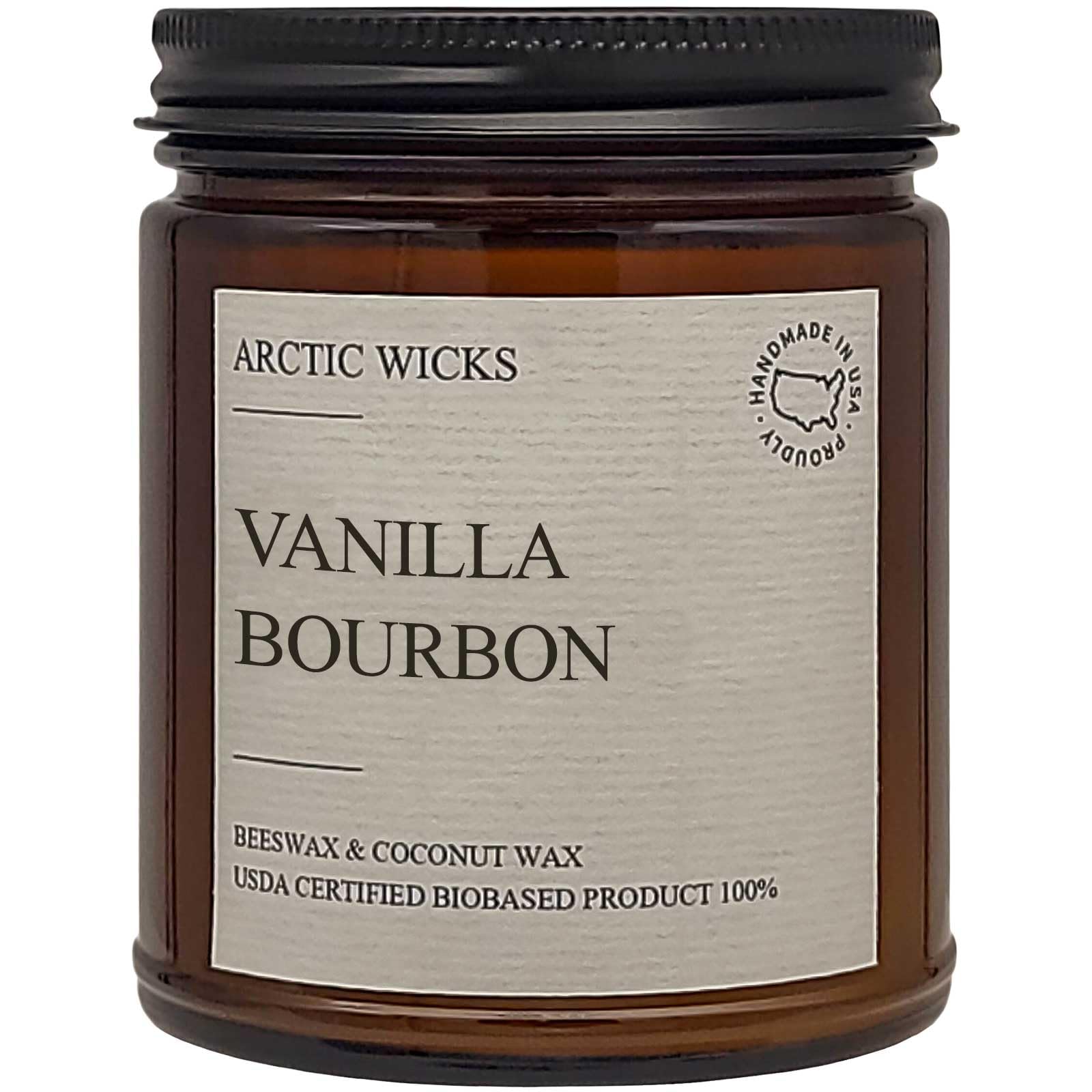 usda biobased vanilla bourbon candle 9oz
