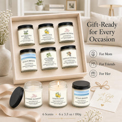 Ocean Breeze candle in frosted glass jar