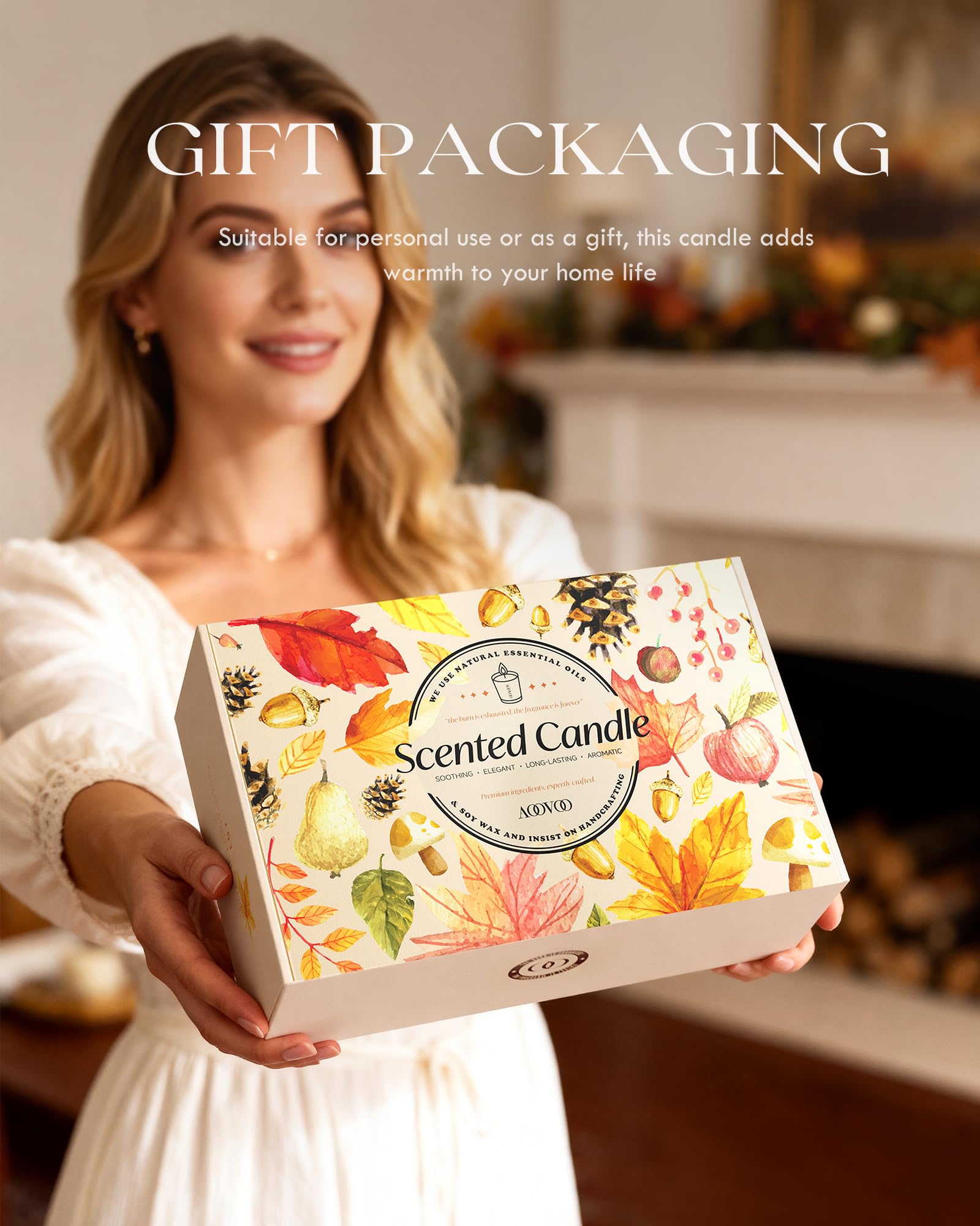Latte Cupcake fragrance candle AOOVOO set