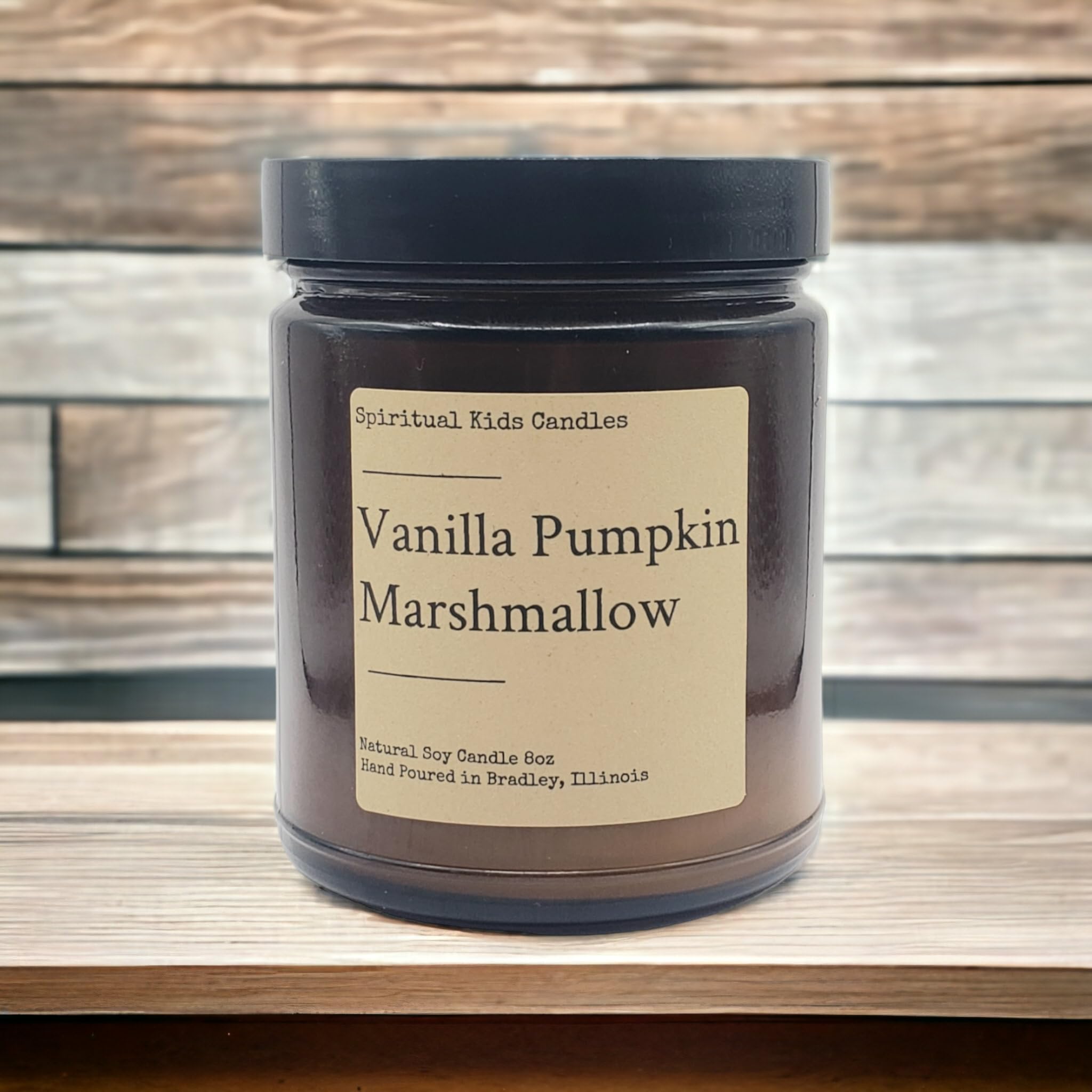 Vanilla Pumpkin Marshmallow Soy Candle 8oz jar product