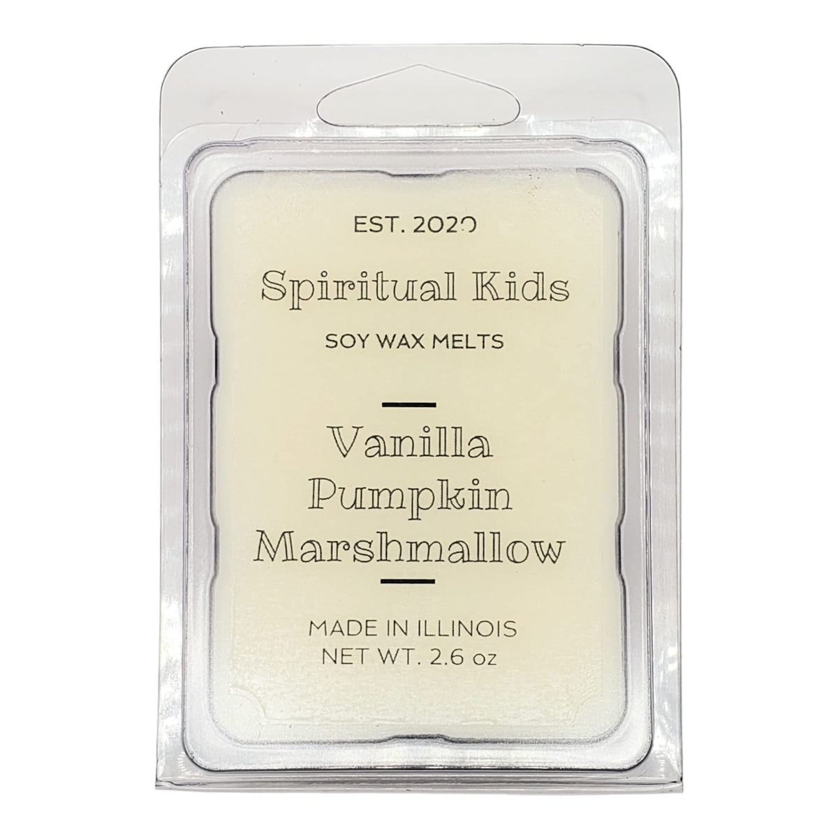 Vanilla Pumpkin Marshmallow Soy Wax Melts 2.6oz 1 Pack 6 Cubes product packaging