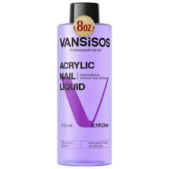 VANSISOS professional acrylic nail liquid bottle 8 fl oz