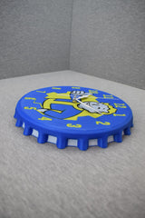 Vault Tec inspired Bethesda wall clock design and packaging