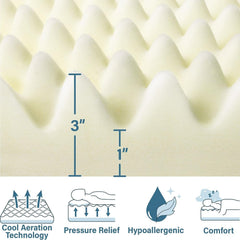 Convoluted foam mattress topper Vaunn medical line