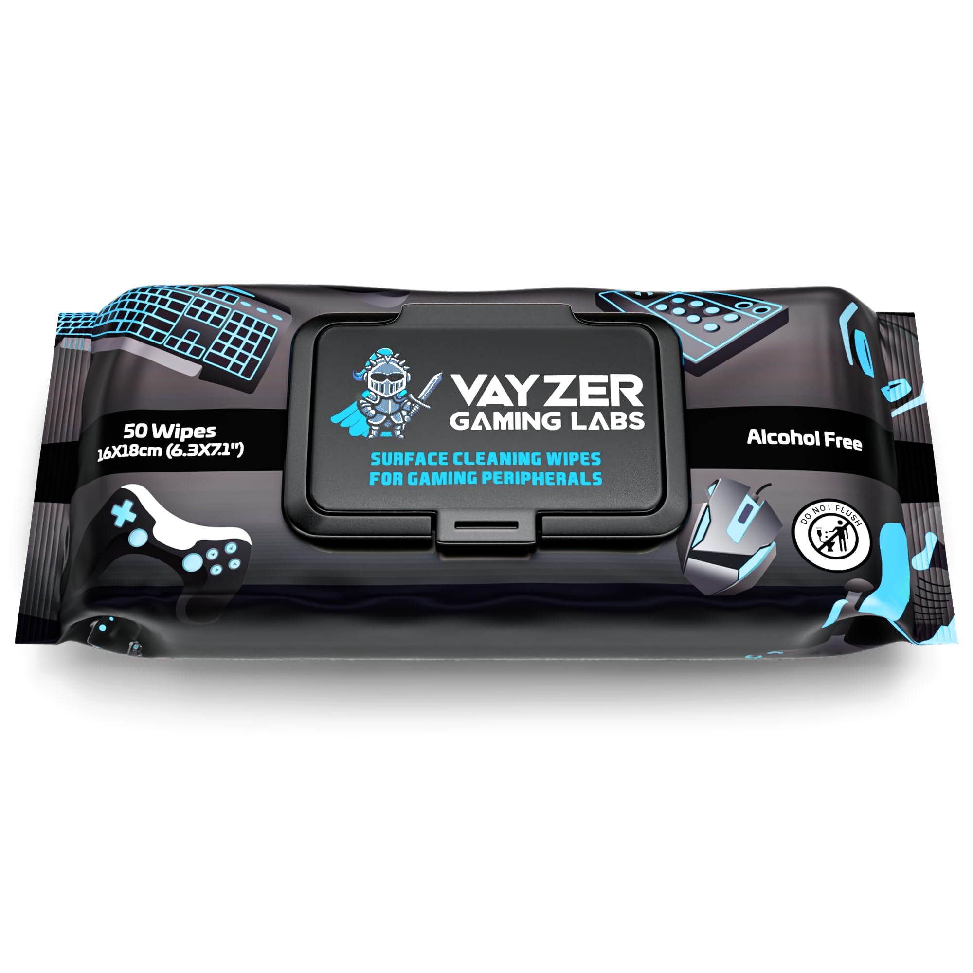 Vayzer Gaming Labs gaming peripheral wipes package