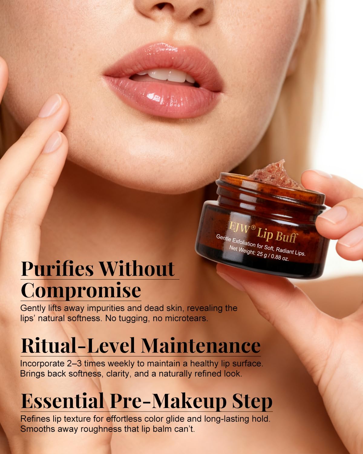 vegan cruelty-free lip scrub bottle