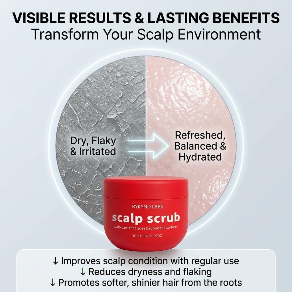 Glycolic and lactic acids highlighted in scalp scrub ingredients