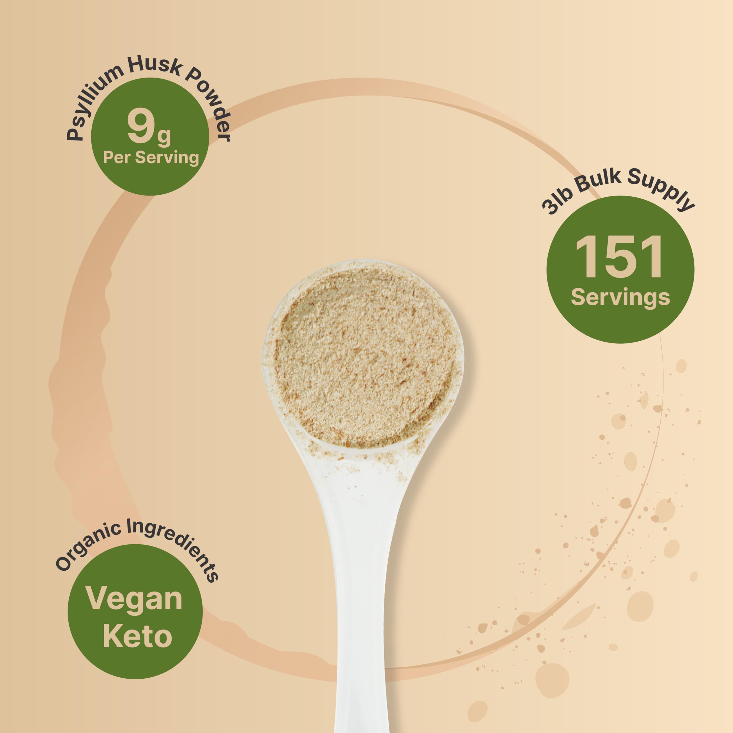 Vegan keto friendly psyllium powder NatureBell