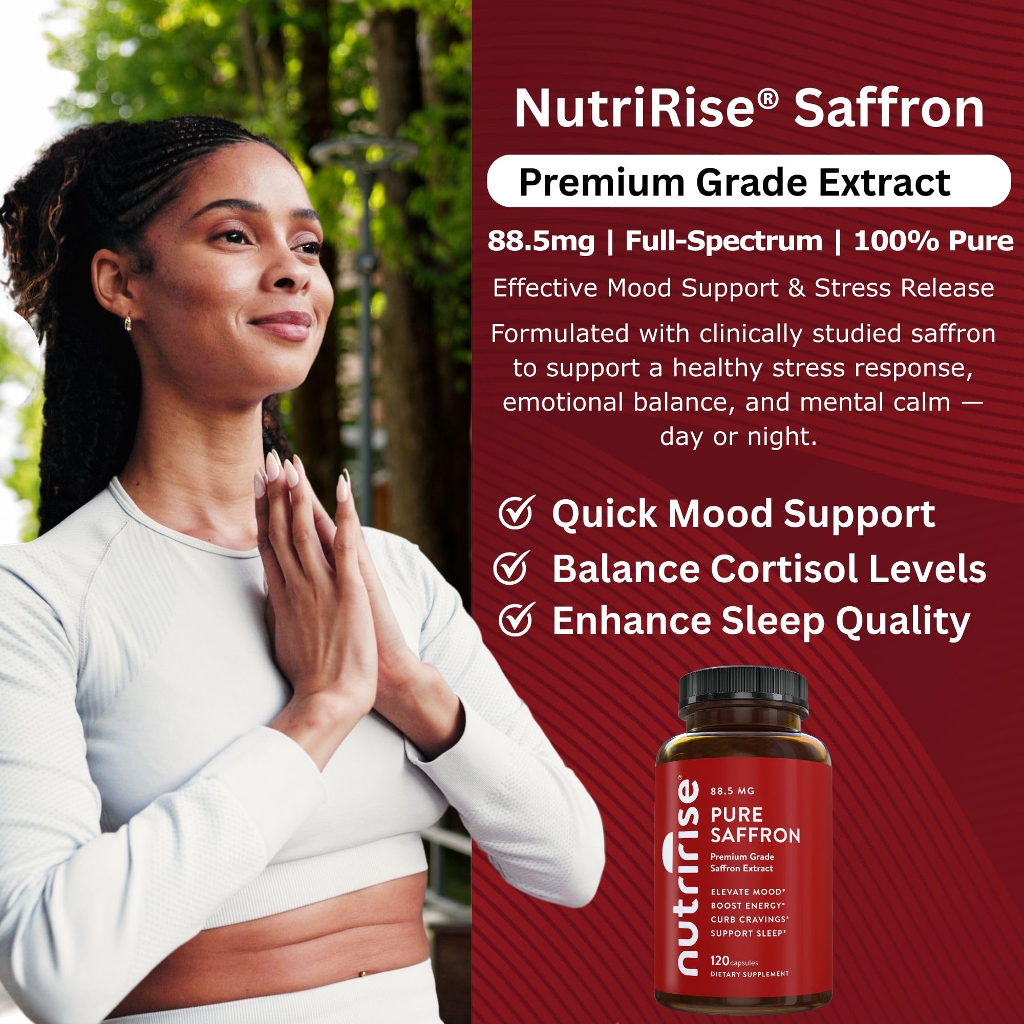 Gluten-free saffron supplement NutriRise