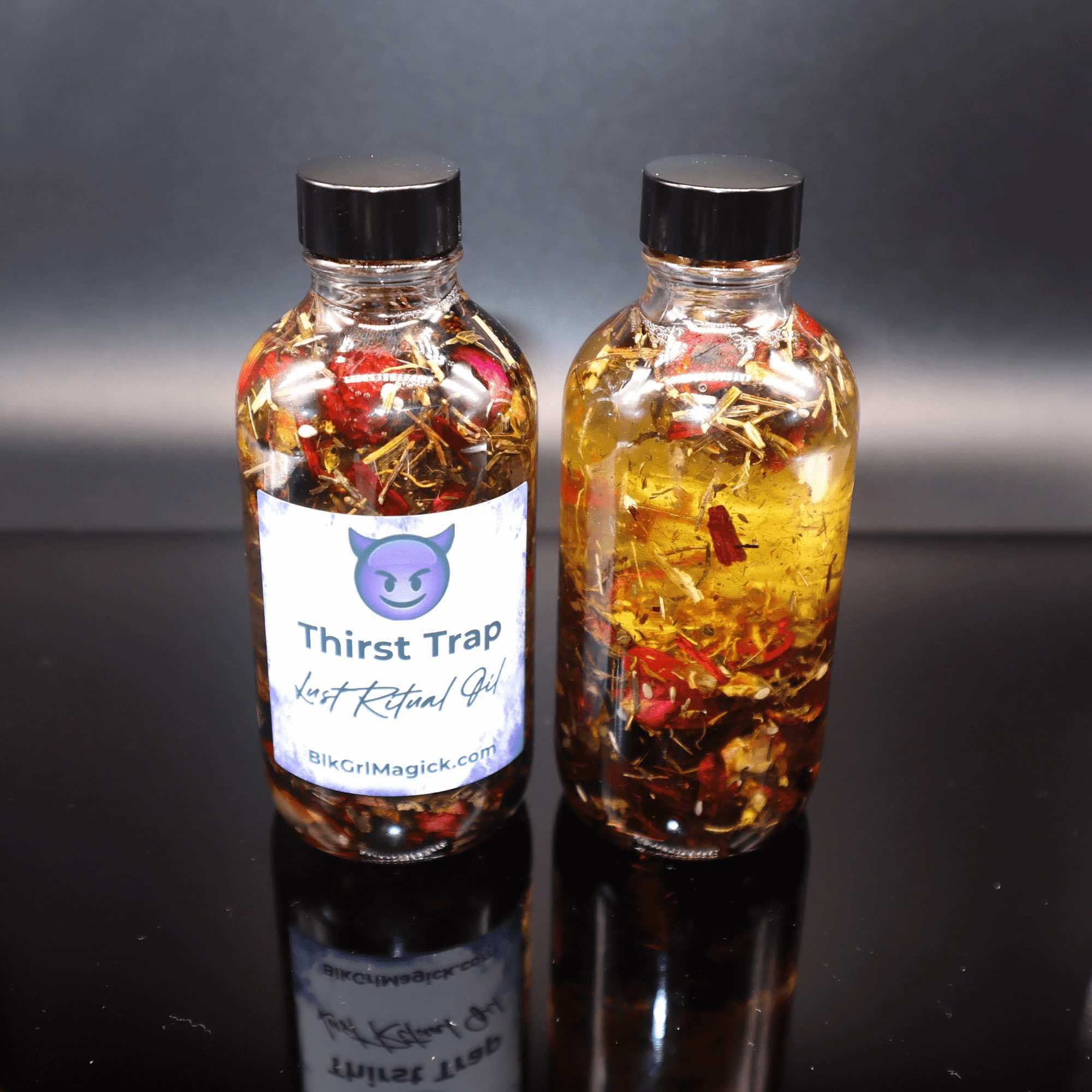 Vegan organic herbs used in sustainable ritual oil
