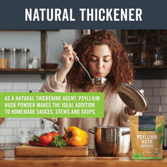 Organic vegan psyllium husk powder 24 oz Viva Naturals