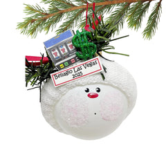 Vegas slot machine glass ornament ca64 image 1