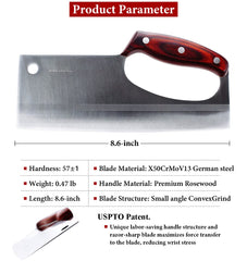 Vegeable meat cutting knife for busy kitchens