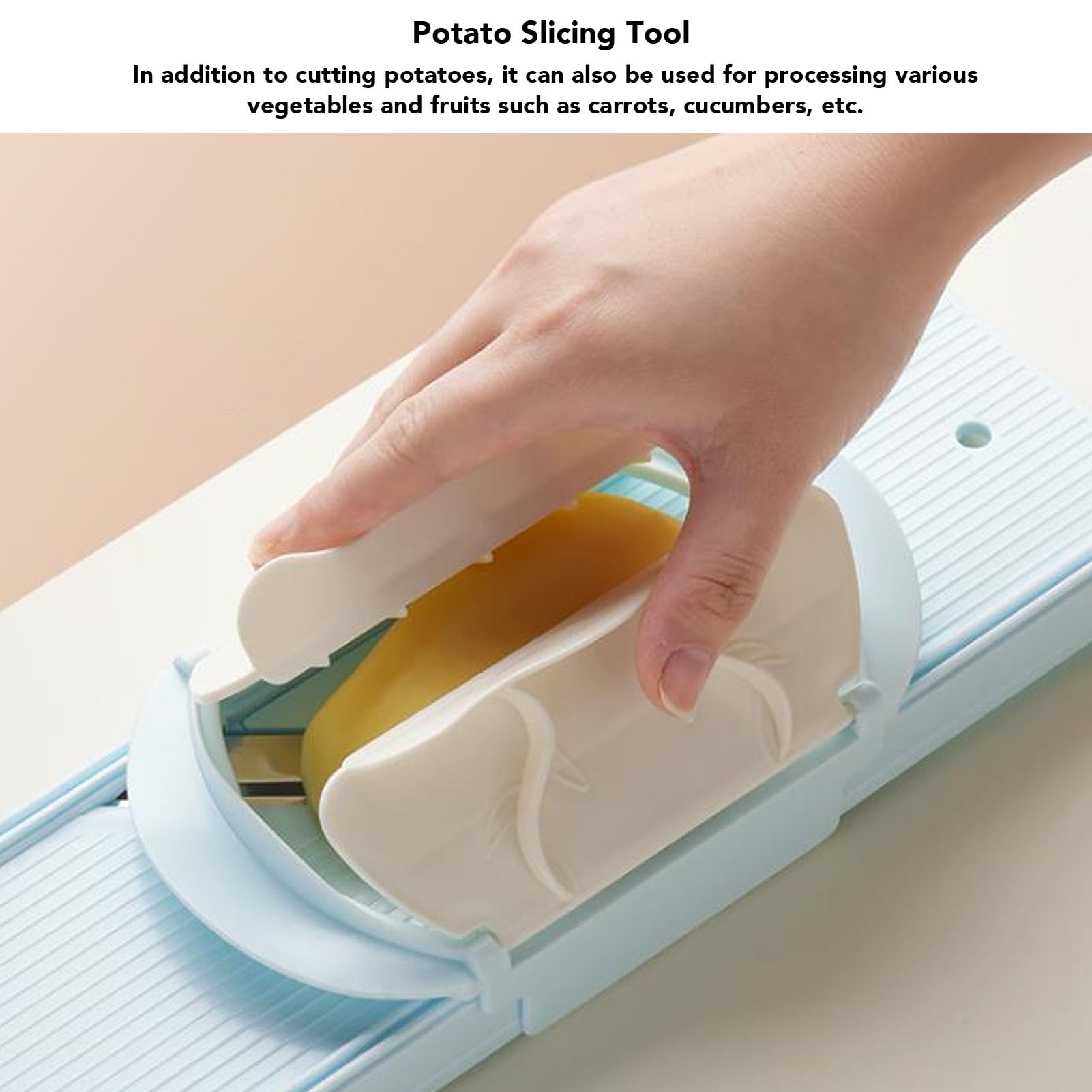 Onion cutter tool using mandoline slicer