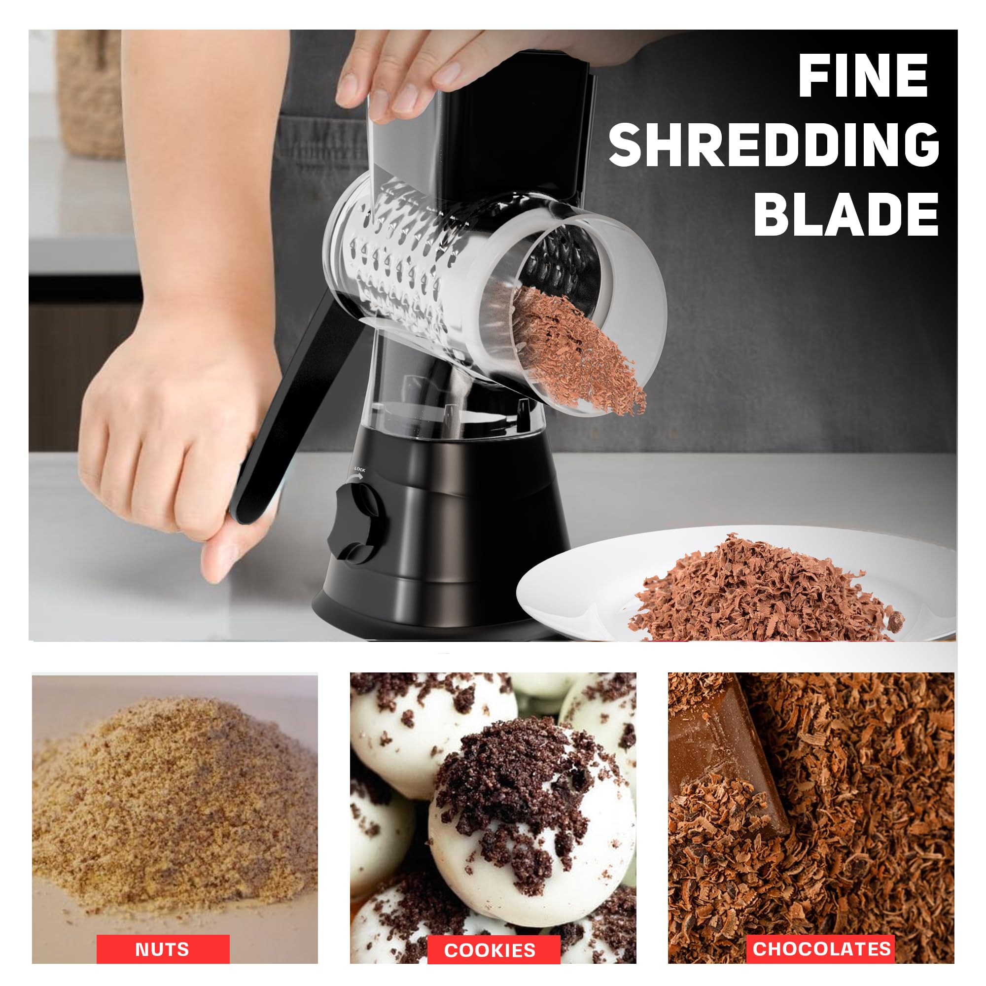Potato shredder capability for shredding potatoes