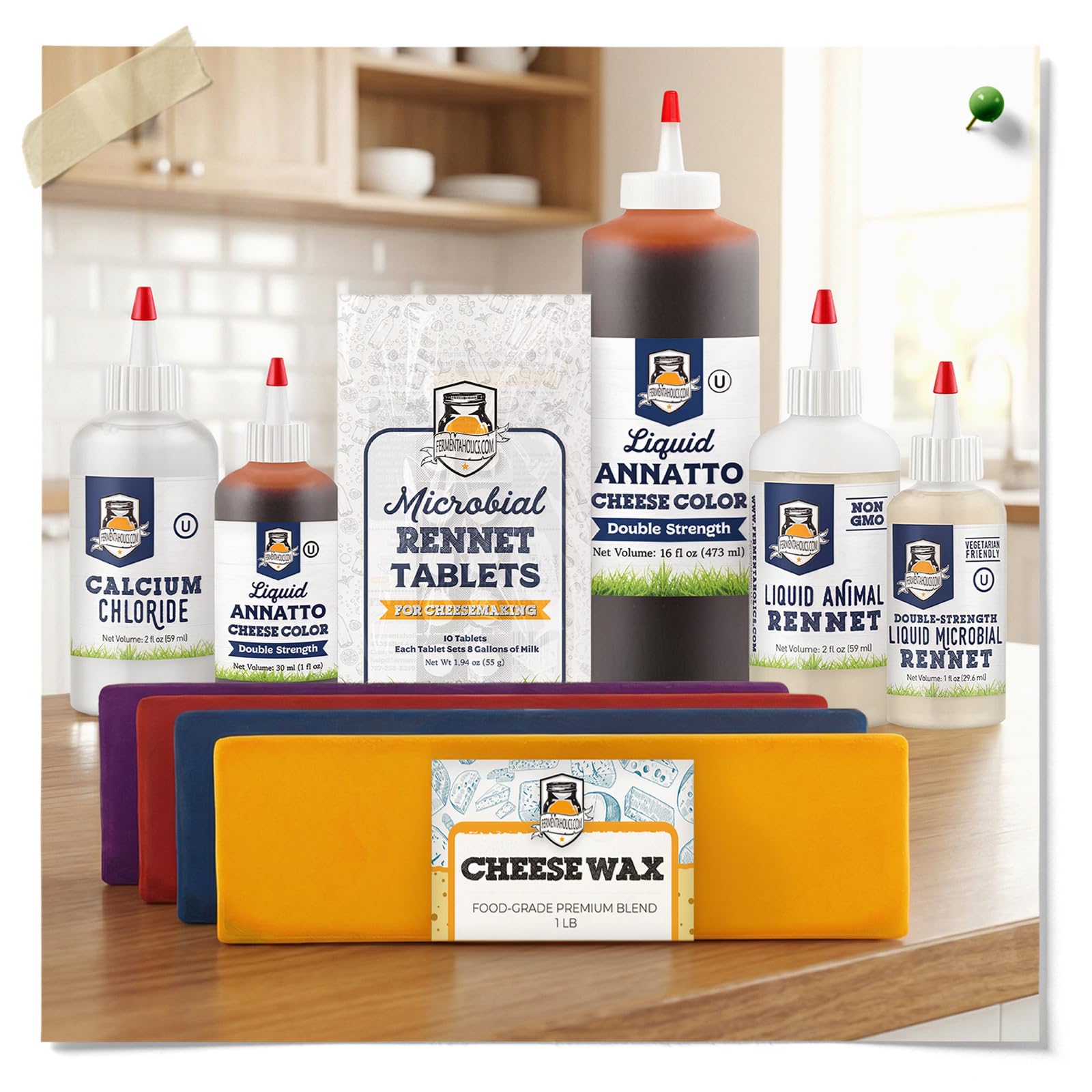 Vegetarian rennet tablets pack for home cheesemaking