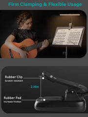 Rechargeable 4000mAh battery inside music stand light
