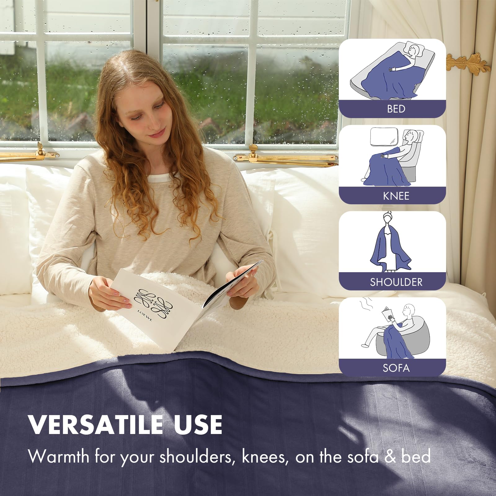 Central heating design warming wires VELLUBAM blanket